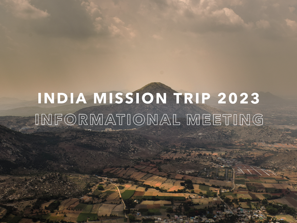 India Mission Trip Informational Meeting